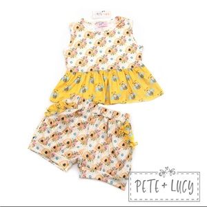 Pete + Lucy short set bumble bees